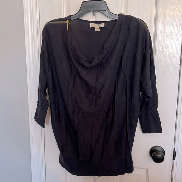 Michael Kors zipper shoulder lightweight sweater M - Picture 1 of 9